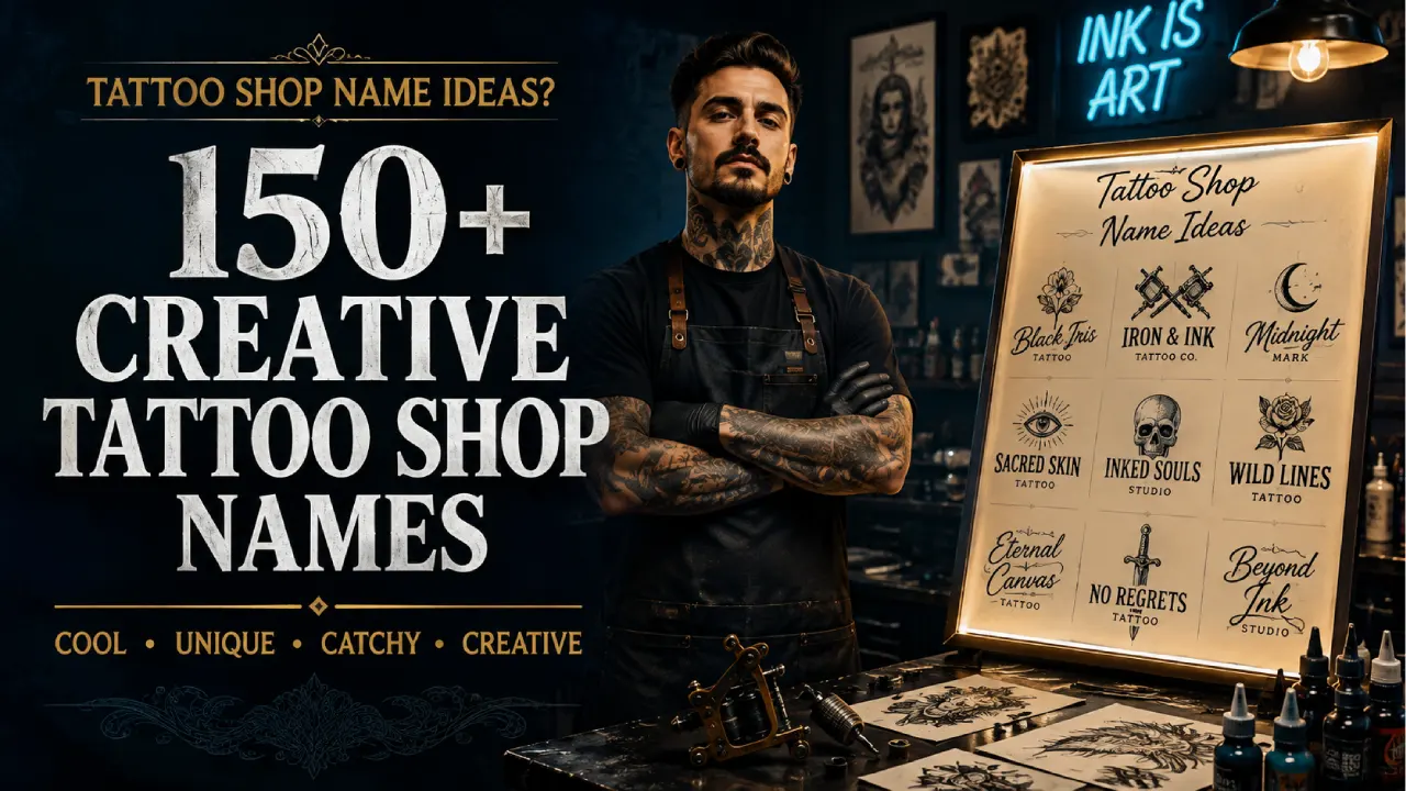 Tattoo shop name ideas